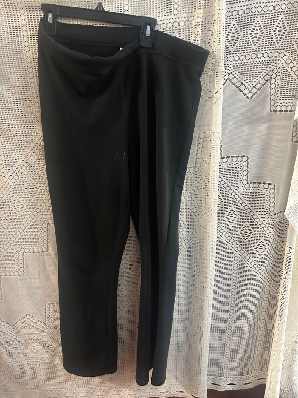 Stretch Ponte Slim Leg Pants - Black